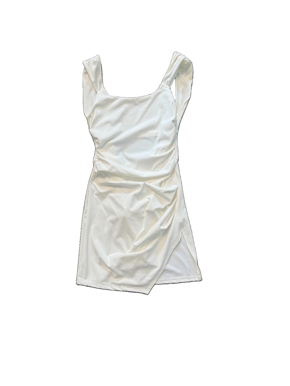 Dress | Women’s | Small | Short | White | Backless | Front Slit